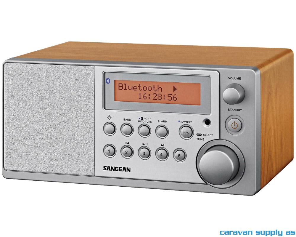 Radio Sangean DDR31BT DAB+/FM blåtann sølv/tre